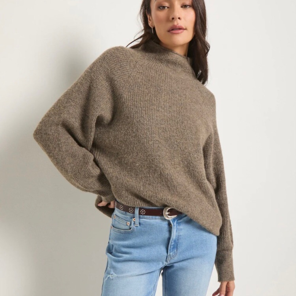 78&Sunny Driftwood SweaterIn Taupe Marled - Size Small